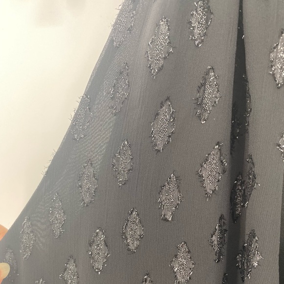 Ramy Brook NWT Sasha Clip Diamond Tie Neck Sleeveless Keyhole Lined Blouse M New - Picture 3 of 9